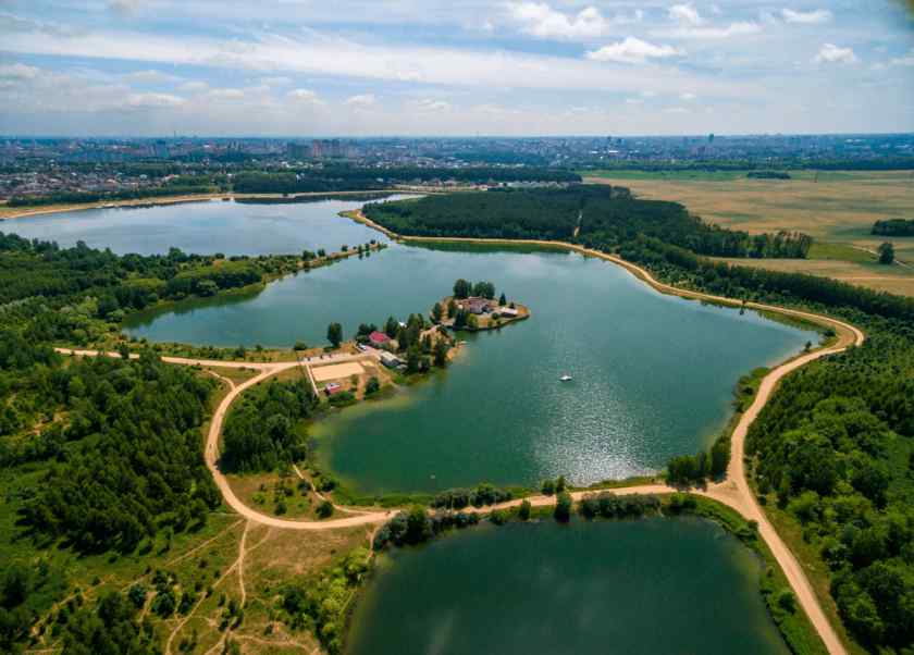 Цнянское водохранилище в Советском районе города Минска